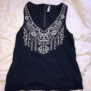 Navy blue tank top